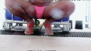 Staci Onit In Wet Pink Panties!