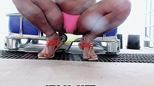 Staci Onit In Wet Pink Panties!