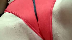 She was playing with a ribbon and ups