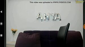 First minute of slim big tits webcam show with toys