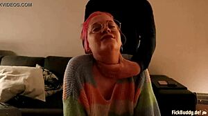 A friend enjoys doggystyle sex with her, bent over for assfucking.