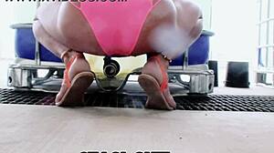 Staci Onit In Wet Pink Panties!