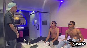 Brazilian Twink Takes Two Cocks In Hole At Once