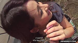 japanese chick naoh koizumi has uncensored public sex outdoors