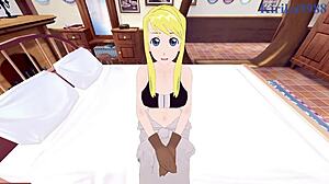 Winry rockbell and riza hawkeye engage in intense creampie sex in fullmetal alchemist pov hentai