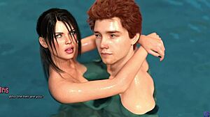 Jag fångade min galna styvsyster naken och hon blåste mig i skogen