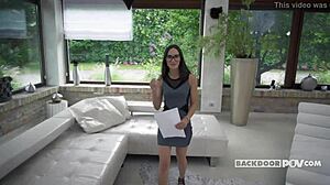 Dr Lilu Moon gets seduced into passionate POV anal sex, riding and blowing