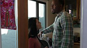 black pornstar babe in hardcore high definition scene