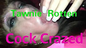 this crossdresser is totally cock crazed, can't get enough