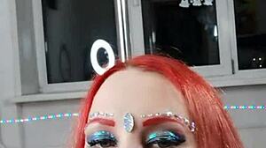 Nastya Fox's Passionate Naked Strip Dance