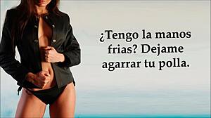 Spanish voice guides your JOI humiliation, you choose when to cum.