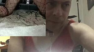 using two plump dildos on two cameras