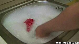 moms homemade masturbation videos with hairy german cougar