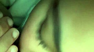 Young girl gives a sloppy blowjob in the backseat of a car in a homemade porn video