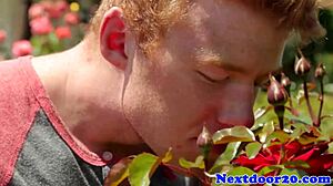 Muscular Redhead Hunk Jerks Off Solo