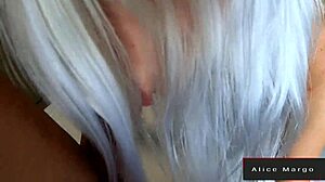 anal creampie flows from beauty blonde hole after big cock session