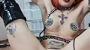 Nastya Fox's Passionate Naked Strip Dance