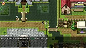 Lost Lagoon Harem Hentai Game Ep 3: She Falls in Water Without Panties