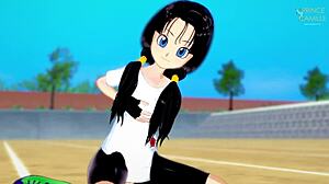 videl thanks you for the flying lesson in dragon ball z