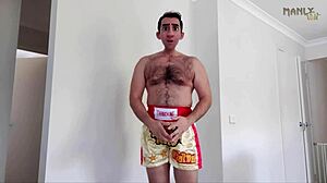 Step Gay Dad The Kickboxer Pounds Fat Juicy Cock