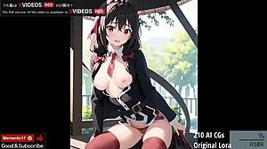 I'm Yunyun 210 in this uncensored hentai video, oh god!