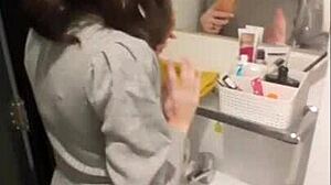 Step-Mom Helps Me Last Longer for Girlfriend with Creampie