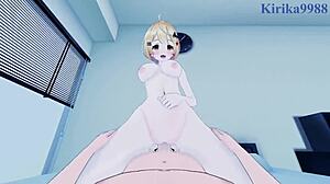 Yozora Mel and Uruha Rushia in Intense POV Hentai Creampie.