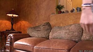 watch this ebony getting fucked in bondage during a wild gangbang threesome?