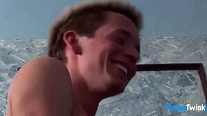 hot twink orgy turns into bareback gay group action