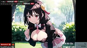 I'm Yunyun 210 in this uncensored hentai video, oh god!