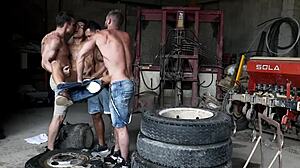 Intense Bareback Gay Orgy Action!