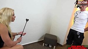 i'm watching this german teen domina meet a devoted user for bdsm sex. Fucking and tits are intense.