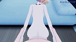 Yozora Mel and Uruha Rushia in Intense POV Hentai Creampie.