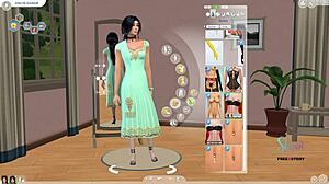 i'm creating an indian looking teen girl sim in 3d cartoon anime