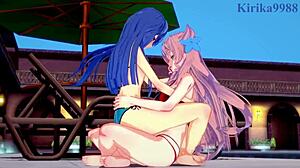 Watch Tsubasa and Maria in Intense Futanari Sex!