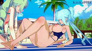 Saint-Germain And Cagliostro Intense Lesbian Play And Futanari Sex - Symphogear Hentai