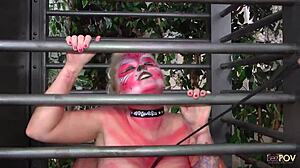 Dirty Lesbians In Leather Costumes Have The Wildest Pussy Eating Session Ever!