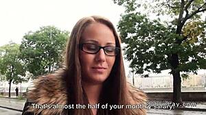 Dude fucks hungarian babe in public pov