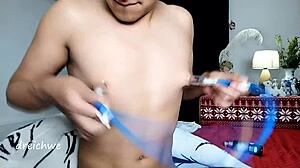 Bold Young Exotic Spanish Man Sucks Nipples Intensely