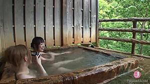 hitoub-703 azusa itagaki and rabu saotome in hot spring cosplay with big tits