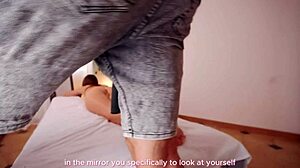 Her boyfriend comes in and interrupts her giving a deep massage with a male friend