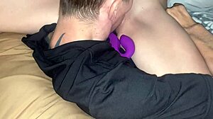 Hot shy girl bent over in doggystyle, played with toys for two hours, denied orgasm just before cumming