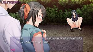 Suggestive Hentai: Couple's Outdoor Creampie Adventure