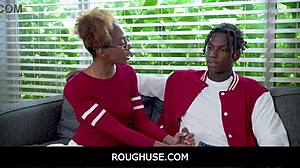 roughuse freeuse black teen stepsister with james cameron and nicky rebel