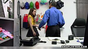 Naughty cop catches lily glee with monster cock