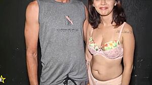 hidden cuckold wife with shaved pussy gets humiliated