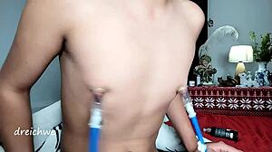 Bold Young Exotic Spanish Man Sucks Nipples Intensely