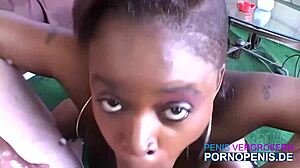 Blowjob pov von naughty sexy ebenholz