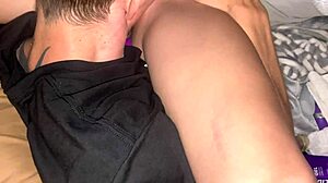 Hot shy girl bent over in doggystyle, played with toys for two hours, denied orgasm just before cumming