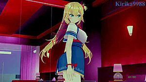 sakura miko and akai haato have intense sex in hololive vtuber hentai